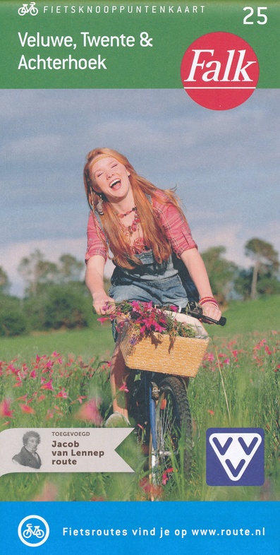Fietskaart 25 Fietsknooppuntenkaart Veluwe - Twente - Achterhoek | Falk |  9789028703889 | Reisboekwinkel De Zwerver