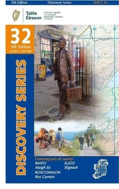 Wegenkaart - landkaart 32 Discovery Mayo / Roscommon / Sligo | Ordnance Survey Ireland