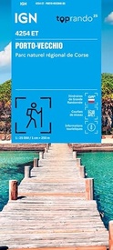 Wandelkaart 4254ET Porto-Vecchio / PNR de Corse | IGN - Institut Géographique National