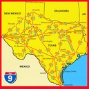 Wegenkaart - landkaart 09 Texas | Hallwag