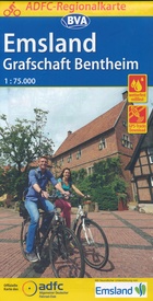 Fietskaart ADFC Regionalkarte Emsland | BVA BikeMedia