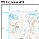 Wandelkaart - Topografische kaart 411 OS Explorer Map Skye, Cuillin Hills | Ordnance Survey