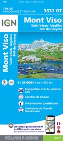 Wandelkaart - Topografische kaart 3637OT Mont Viso | IGN - Institut Géographique National