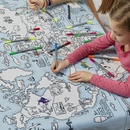 Kadotip Tafellaken met wereldkaart om in te kleuren | Eat Sleep Doodle