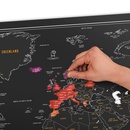 Scratch Map Chalk - Kraskaart met krijtpen | Luckies