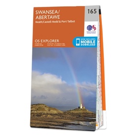 Wandelkaart - Topografische kaart 165 OS Explorer Map Swansea, Abertawe | Ordnance Survey