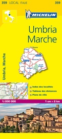 Wegenkaart - landkaart 359 Umbrië - Umbria - Marken - Marche | Michelin