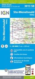 Wandelkaart - Topografische kaart 3013SB Ste-Menehould | IGN - Institut Géographique National
