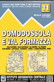 Wandelkaart 11 Domodossola e Val Formazza | IGC - Istituto Geografico Centrale
