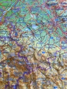 Reliëfkaart Benelux met voelbaar 3D reliëf | A3 | 29 x 39 cm | GeoRelief