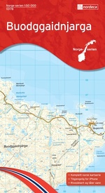 Wandelkaart - Topografische kaart 10178 Norge Serien Buodggaidnjarga | Nordeca