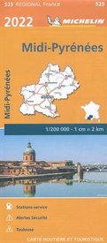 Wegenkaart - landkaart 525 Midi Pyrénées - Pyreneeën 2022 | Michelin