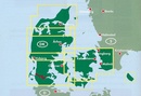 Fietskaart - Wegenkaart - landkaart Denemarken | Freytag & Berndt