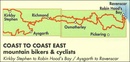 Fietskaart mountainbike Coast to Coast OOST | Harvey Maps