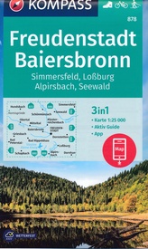 Wandelkaart 878 Freudenstadt - Baiersbronn | Kompass
