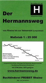 Wandelkaart Der Hermannsweg von Rheine bis zur Velmerstot (Leopoldstal) | Probst