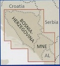 Wegenkaart - landkaart Bosnien-Herzegowina, Montenegro – Bosnië-Herzegovina | Reise Know-How Verlag