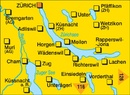 Wandelkaart 124 Zürichsee | Kompass