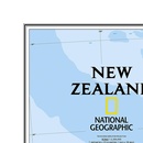 Wandkaart New Zealand - Nieuw Zeeland 60 x 77 cm | National Geographic
