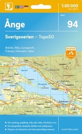 Topografische kaart - Wandelkaart 94 Sverigeserien Ånge | Norstedts