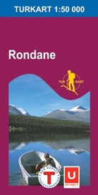 Wandelkaart 2520 Turkart Rondane kaartenset nord - sør , noord en zuid | Nordeca