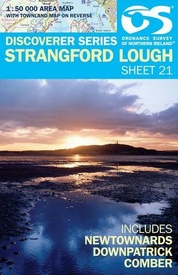 Topografische kaart - Wandelkaart 21 Discovery Strangford Lough  | Ordnance Survey Ireland