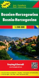 Wegenkaart - landkaart Bosnie - Herzegowina - Bosnien | Freytag & Berndt