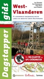 Wandelgids Dagstappergids West-Vlaanderen  15 lusvormige dagwandelingen over de mooiste Grote-Routepaden | Lannoo