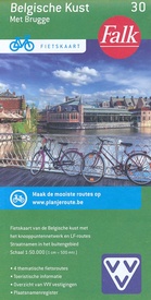 Fietskaart 30 Belgische Kust met Brugge (met knooppunten) | Falk