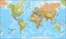 Prikbord Wereldkaart, politiek, 101 x 59 cm | Maps International