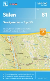 Wandelkaart - Topografische kaart 81 Sverigeserien Sälen | Norstedts
