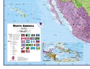 Wandkaart Noord Amerika, politiek, 100 x 120 cm | Maps International