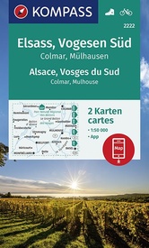 Wandelkaart - Fietskaart 2222 Elsass - Vogesen Süd, Alsace - Vosges du Sud | Kompass