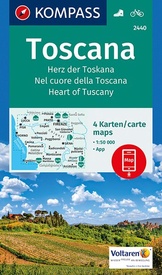 Wandelkaart - Fietskaart 2440 Toscana | Kompass