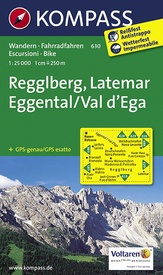Wandelkaart 630 Regglberg - Latemar - Eggental/Val d'Ega | Kompass
