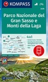 Wandelkaart 2476 Parco Nazionale del Gran Sasso e Monti della Laga | Kompass