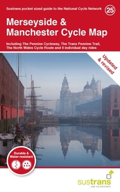 Fietskaart 25 Cycle Map Merseyside & Manchester | Sustrans