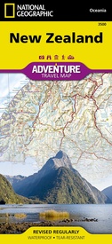 Wegenkaart - landkaart 3500 Adventure Map New Zealand - Nieuw Zeeland | National Geographic