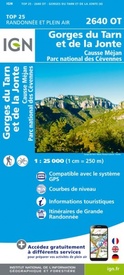 Wandelkaart - Topografische kaart 2640OT Gorges du Tarn et de la Jonte | IGN - Institut Géographique National