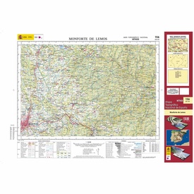Topografische kaart 156 MT50 Monforte de Lemos | CNIG - Instituto Geográfico Nacional1