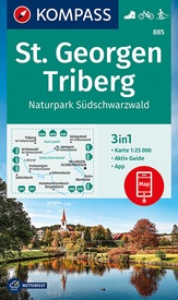 Wandelkaart 885 St. Georgen - Triberg | Kompass