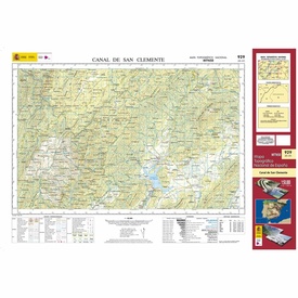Topografische kaart 929 MT50 Canal de San Clemente | CNIG - Instituto Geográfico Nacional1