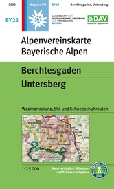 Wandelkaart BY22 Alpenvereinskarte Berchtesgaden - Untersberg | Alpenverein