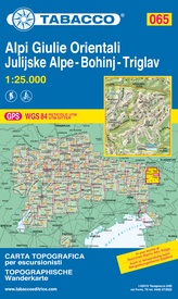 Wandelkaart 065 Alpi Giulie Orientali - Julijske Alpe - Bohinj - Triglav | Tabacco Editrice
