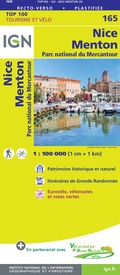 Fietskaart - Wegenkaart - landkaart 165 Nice - Menton | IGN - Institut Géographique National