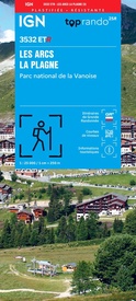 Wandelkaart 3532ETR Les Arcs / La Plagne / PN de la Vanoise | IGN - Institut Géographique National