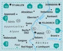Wandelkaart 21 Liechtenstein - Feldkirch - Vaduz | Kompass