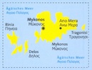 Wandelkaart 249 Mykonos | Kompass