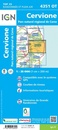 Wandelkaart - Topografische kaart 4351OT Cervione | IGN - Institut Géographique National
