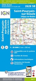 Wandelkaart - Topografische kaart 2628SB St-Pourçain-sur-Sioule | IGN - Institut Géographique National